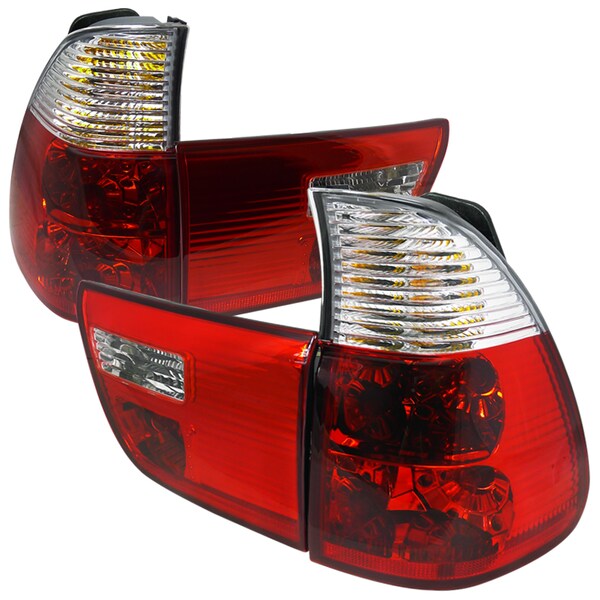 Spec-D Tuning 00-05 Bmw E53 Altezza Tail Light Red Clear LT-X500RPW-APC - main